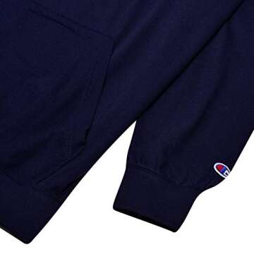 Champion Lightweight Hoodie for Big and Tall Men - Stylish Pullover Sweatshirt in Navy Blue