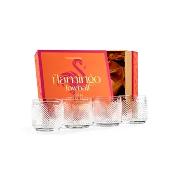 Vintage Flamingo Lowball Cocktail Glasses for Any Occasion
