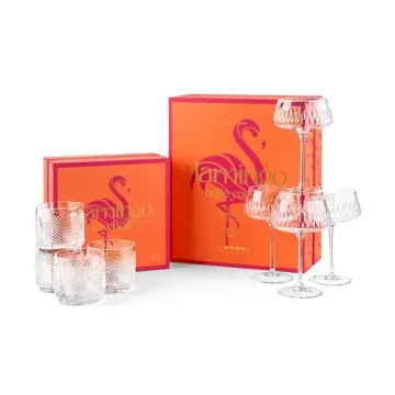 Vintage Flamingo Lowball Cocktail Glasses for Any Occasion