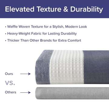 Chic Madison Park Shower Curtain with Ombré Design