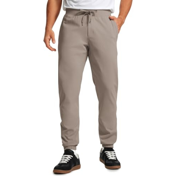 CRZ YOGA Mens 4-Way Stretch Golf Joggers with Pockets 30" - Work Pants Track Gym Athletic Workout Hi...