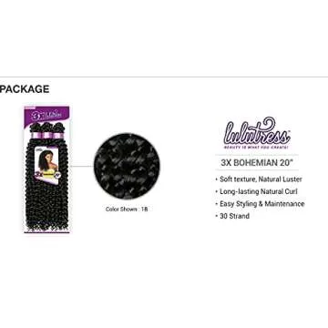 Sensationnel Crochet Braids Lulutress 3X Bohemian 20" Enhancing Your Style