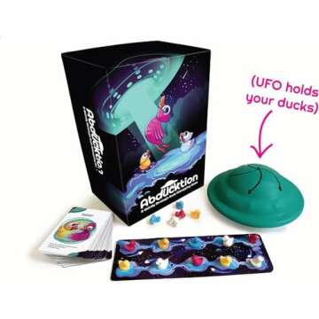 Abducktion - A weirdly Strategic Duck Kidnapping Game, 15-Minutes of Light Strategy of Ducks, a UFO, and Mind-Bending, Shape-Finding Logic!