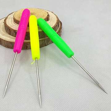 6 PCS Sugar Stir Needle Scriber Needle Modelling Tool Biscuit Cookie Icing Pin Cake Decorating Needle Tool Sugar Cookie Decorating Supplies Baking Scribe Tool Marking Patterns Icing Sugarcraft