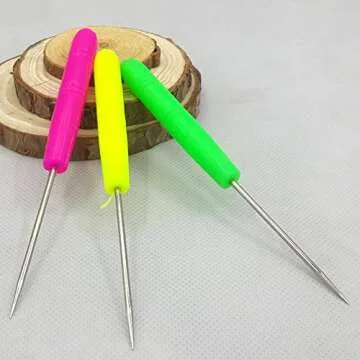 6 PCS Sugar Stir Needle Scriber Needle Modelling Tool Biscuit Cookie Icing Pin Cake Decorating Needle Tool Sugar Cookie Decorating Supplies Baking Scribe Tool Marking Patterns Icing Sugarcraft