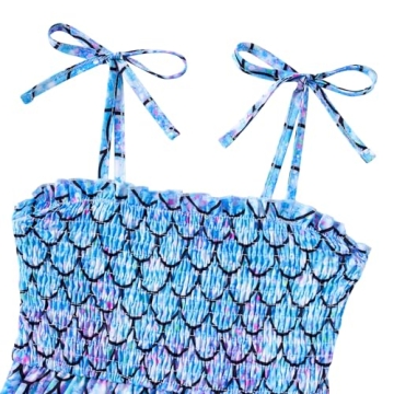 Vieille Toddler Baby Girls Summer Dress Sling Straps Princess Sundress Floral Printed Casual Beach Holiday Dress 1-6 Years