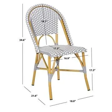 Safavieh Hooper Outdoor Stacking Side Chairs | Set of 2