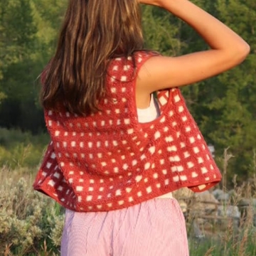 SeeLuNa Women's Checkered Sherpa Vest - Trendy & Cozy