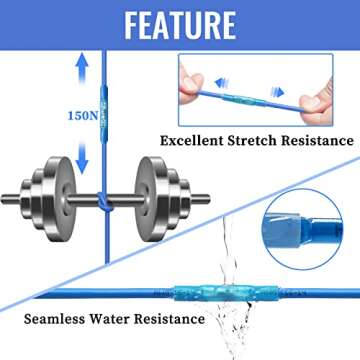 Qibaok 340 PCS Heat Shrink Butt Connectors Waterproof Electrical Wire Connectors Insulated Automotive Butt Connectors