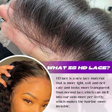 lulucharm 13x4 Deep Wave Lace Front Wigs Human Hair 180% Density Deep Wave Curly Wig HD Transparent Lace Frontal Wigs Human Hair Pre Plucked with Baby Hair Natural Color 26 Inch