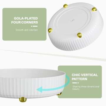 Stylish Rotating Makeup Organizer Tray for Cosmetics and Storage