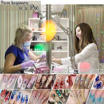 4 Boxes Black Nail Rhinestones Nail Glitters Kit, 24 Shapes K9 Glass Jet Black Gems Flatback Round Gems Stones Diamonds Crystals Nail Art Supplies Nail Charms for Acrylic Nails Faces Body DIY Crafts