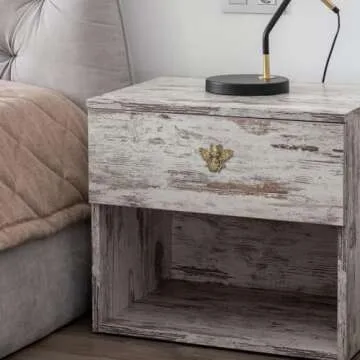 SOFFEE DESIGN Set of 6 Vintage Matte Gold Pewter Cabinet Knobs, Decorative Metal Bee Shape Knobs Pull Handle for Door Cabinet Drawer, Antique Dresser Knobs Home Furniture Handle