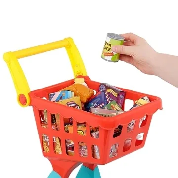 Battat Pretend Shopping Playset - Fun Grocery Cart for Kids