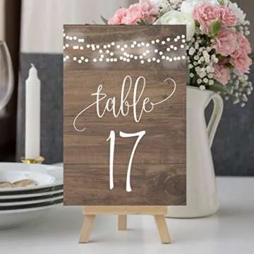 Hadley Designs Rustic Table Numbers for Elegant Events