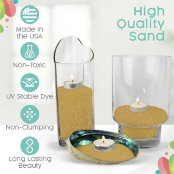 Gold Shimmer Unity Sand for Weddings & Decor - Sandsational Sparkle