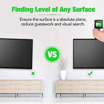Stud Finder Digital Angle Gauge - 5 in 1 Electronics Wall Scanner Magnetic Wooden Metal Stud Sensor Wall Wood Detector + Mini Level and Bevel Gauge Digital Inclinometer Digital Protractor Saw