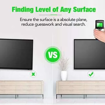 Stud Finder Digital Angle Gauge - 5 in 1 Electronics Wall Scanner Magnetic Wooden Metal Stud Sensor Wall Wood Detector + Mini Level and Bevel Gauge Digital Inclinometer Digital Protractor Saw