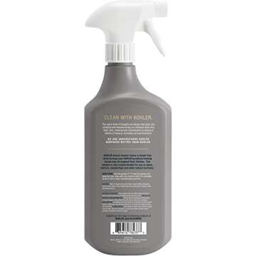 Kohler K-EC23723-NA Faucet Cleaner, Kitchen and Bathroom Cleaner, 28 FL Oz