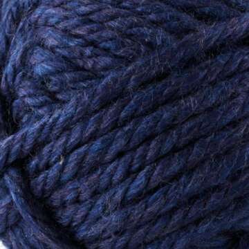 Lion Brand Yarn Hometown Yarn - Bulky San Diego Navy for Knitting & Crocheting