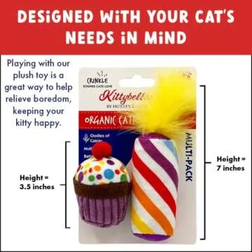 Huxley & Kent Plush Cat Toys - Fun Catnip Toys for Cats