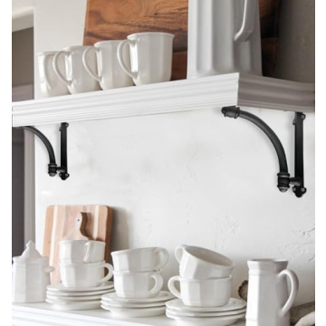 NACH Decorative Shelf Brackets - Sturdy Cast Iron Design