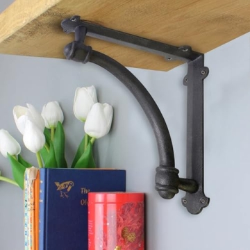 NACH Decorative Shelf Brackets - Sturdy Cast Iron Design
