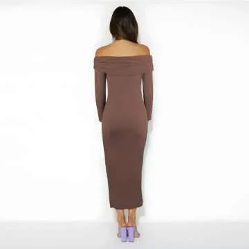 VICIALL Off Shoulder Bodycon Dress for Elegant Style