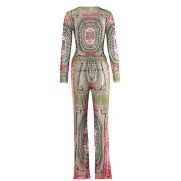 sedmoda Women Sexy Mesh Two Piece Outfits for Parties