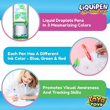 YoYa Liquid Motion Pens - Fidget Fun for All Ages