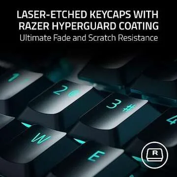 Razer DeathStalker V2 Pro Wireless Gaming Keyboard: Low Profile Optical Switches Linear Red - HyperSpeed Wireless & Bluetooth - Chroma RGB - Up to 200 Hr Battery Snap Tap