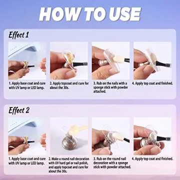 Laza Mermaid Pearl Chrome Nail Powder for Stunning Nail Art