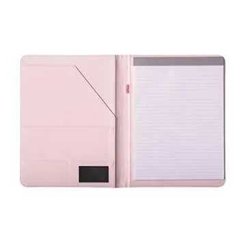 Deluxe Organizer Padded Padfolio - Professional Portfolio Case with Writing Pad