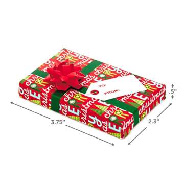 Hallmark Gift Card Holders, Green Ribbon (Pack of 6)