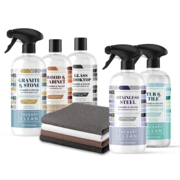 Therapy Clean Home Essentials Bundle - Premium Cleaning Kit for Every Surface