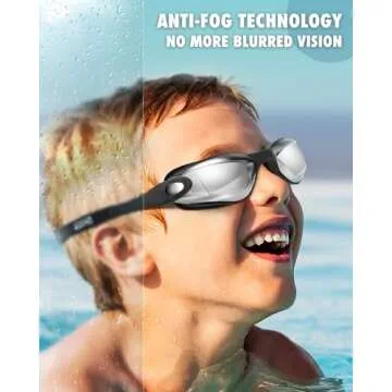 Aegend Kids Swim Goggles, Pack of 2 Swimming Goggles for Children Boys & Girls Age 3-14