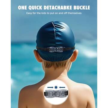 Aegend Kids Swim Goggles, Pack of 2 Swimming Goggles for Children Boys & Girls Age 3-14