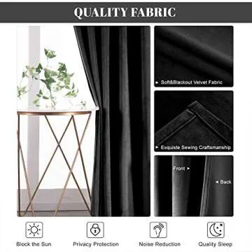 Luxurious Nanbowang Black Velvet Curtains for Every Room