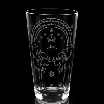 GATE OF MORIA Engraved Pint Glass - Tolkien Inspired Gift