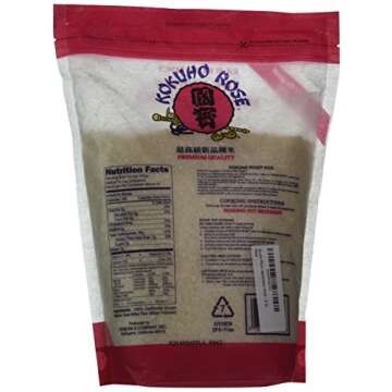 Kokuho Rice Sushi, 5 Lb - Premium Medium Grain Rice for Perfect Sushi