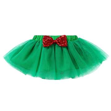 My First Christmas Baby Girl Outfit 4pcs Holiday Set