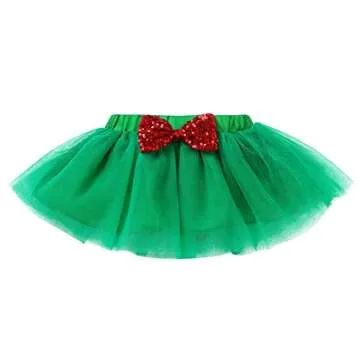 My First Christmas Baby Girl Outfit 4pcs Holiday Set