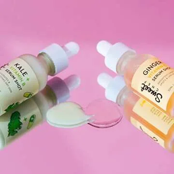 Sweet Chef Ginger + Vitamin C Serum Shot - Brightening Antioxidant Vitamin C Face Serum with Turmeric Root Extract - Helps Fade Hyperpigmentation - Brightens Dark Spots + Uneven Tone (30ml / 1 fl oz)