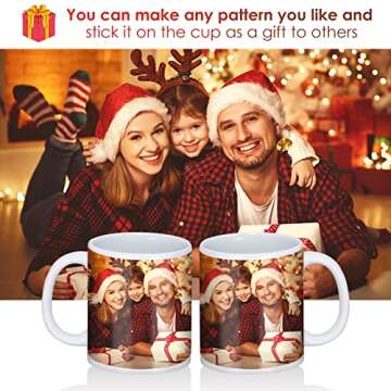 DANALLAN Sublimation Mugs | Set of 12 White Ceramic Cups