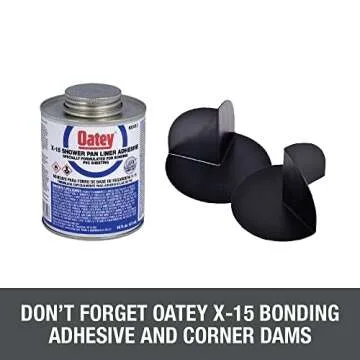 Oatey 40 mil PVC Shower Pan Liner for Waterproofing