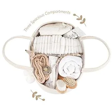 Stylish Fephas Baby Diaper Caddy Organizer for Newborns