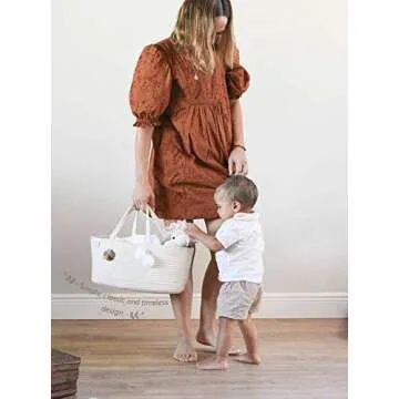 Stylish Fephas Baby Diaper Caddy Organizer for Newborns