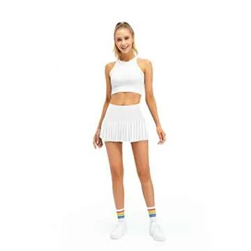 Raroauf Women's Stylish Tennis Skirt with Shorts