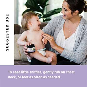 Matys Baby Chest Rub, Soothing Congestion Relief Vapor Rub for Babies 3 Months Old +, Clean & Comforting Eucalyptus, Lavender, & Chamomile for Sleep, Non-GMO, Petroleum Free, Menthol Free, 4.5 oz Tub