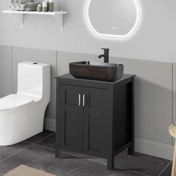 YOURLITE 24" White Bathroom Vanity